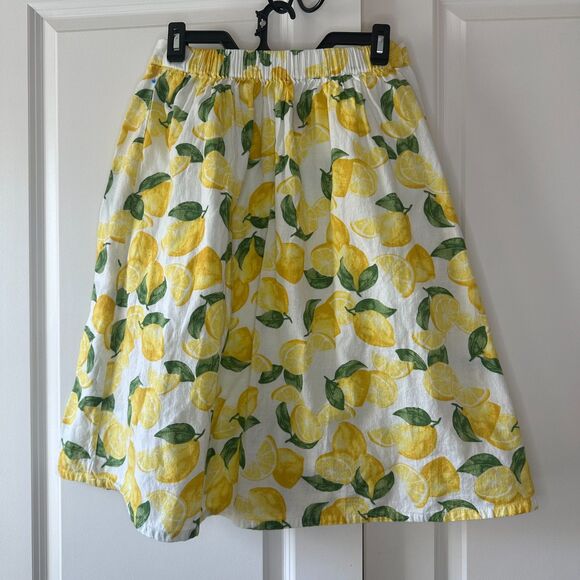 BCBGeneration Lemon Print Midi Skirt - Picture 4 of 6